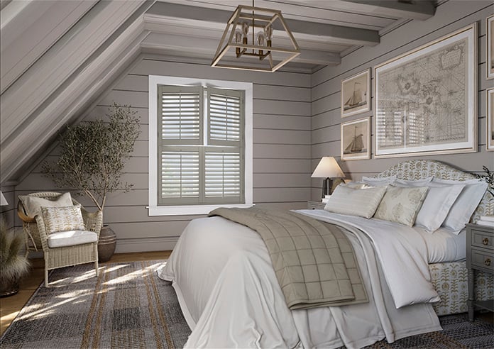 Bromley, Urban Greige - Tier on Tier Twist&Fit Plantation Shutter - Image 8